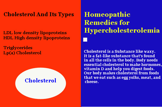 Homeopathic Remedies for Hypercholesterolemia