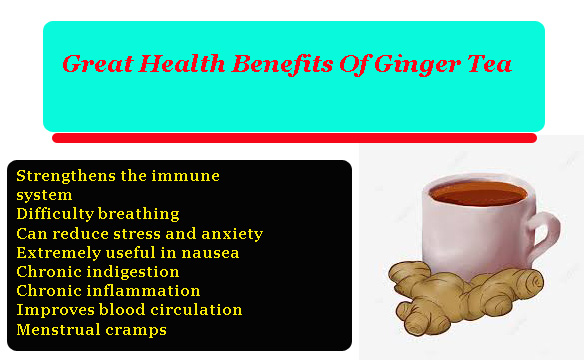 Great Health Benefits Of Ginger Tea