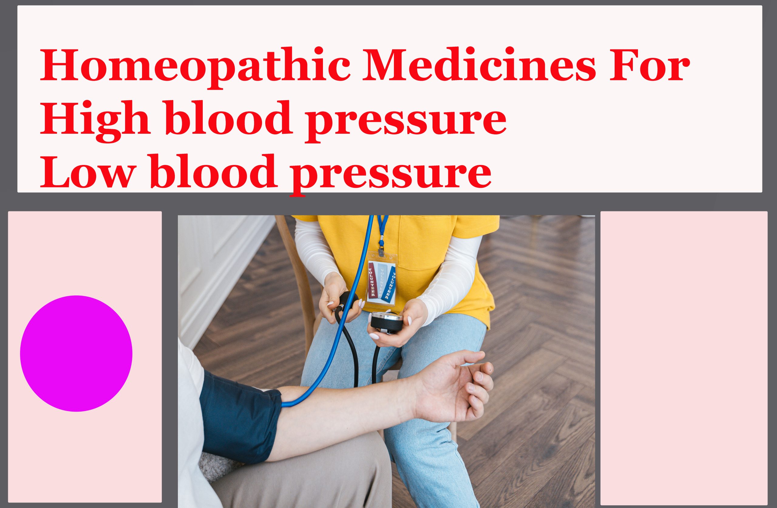 Homeopathic Medicines For High blood pressure Low blood pressure